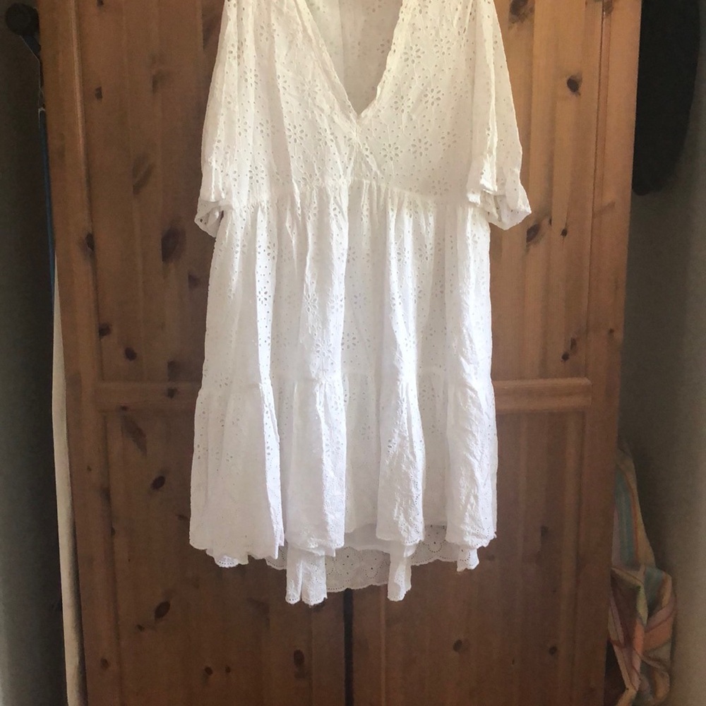 Sundance White Eyelet Dress